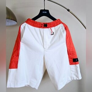 NWT ADIDAS Y-3 Yohji Yamamoto Men's Bermuda Shorts in Ivory and Orange Size:XS